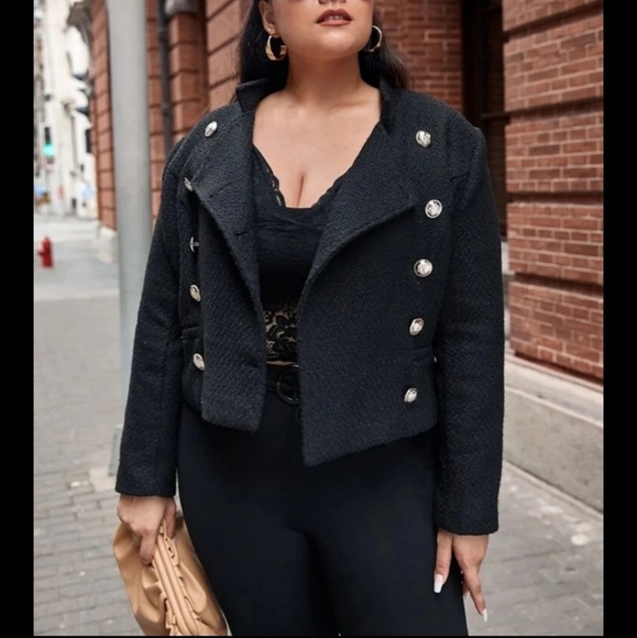 Double button, tweed jacket - Picture 5 of 8